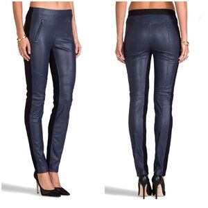 BCBGMaxAzria Kalin Faux Leather Moto Leggings